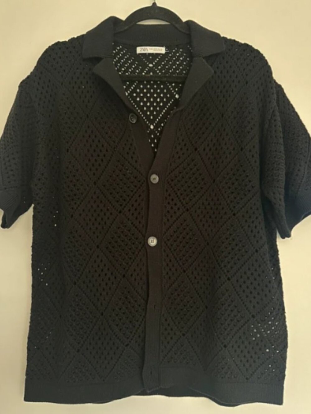 Black perforated Zara